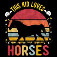 This Kid Loves Horses Boys And Girls Horse Gift Meaningful Gift Bucket Hat