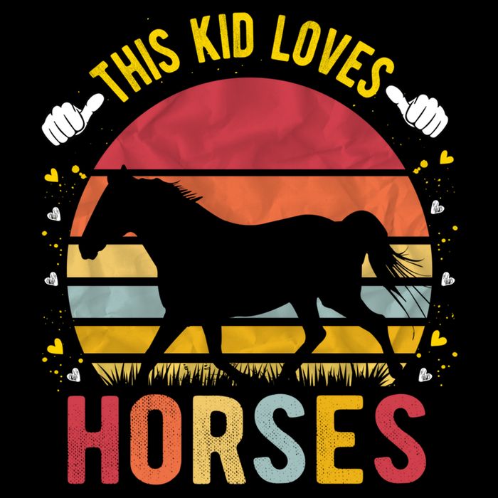 This Kid Loves Horses Boys And Girls Horse Gift Meaningful Gift Bucket Hat