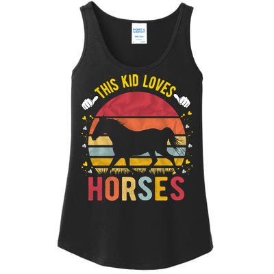 This Kid Loves Horses Boys And Girls Horse Gift Meaningful Gift Ladies Essential Tank