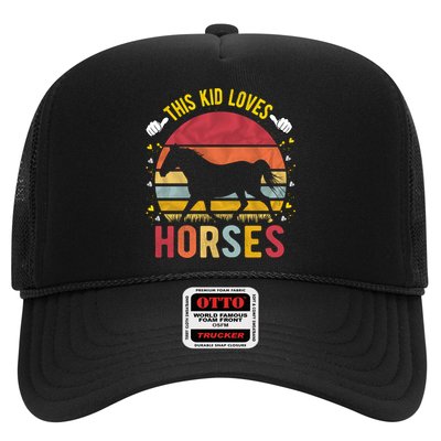 This Kid Loves Horses Boys And Girls Horse Gift Meaningful Gift Trucker Hat