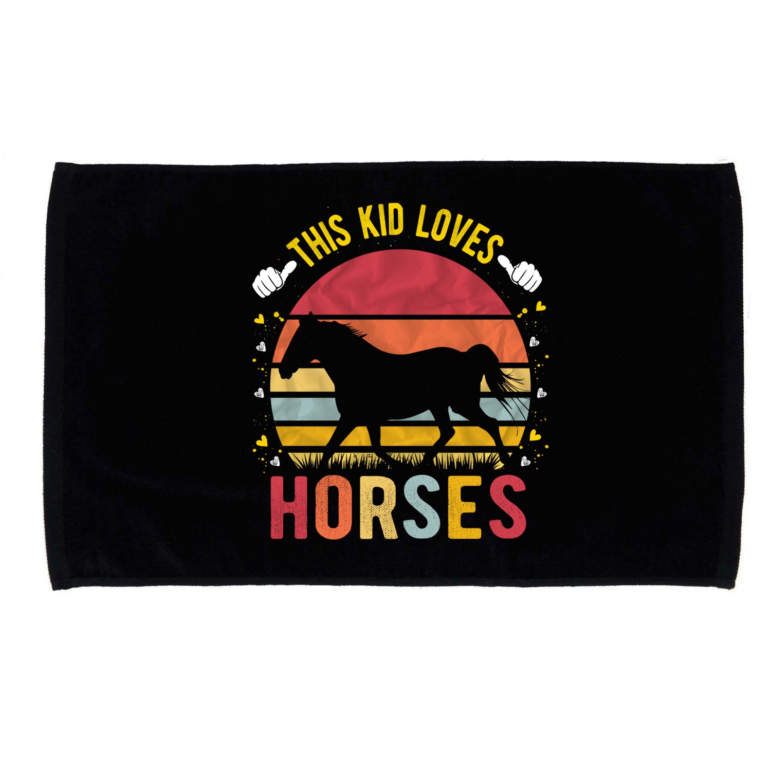 This Kid Loves Horses Boys And Girls Horse Gift Meaningful Gift Microfiber Hand Towel
