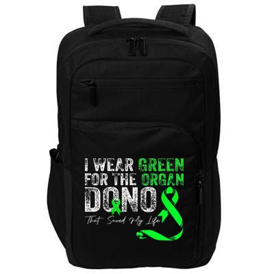 Transplant Kidney Liver Surgery Green For The Organ Donor Impact Tech Backpack
