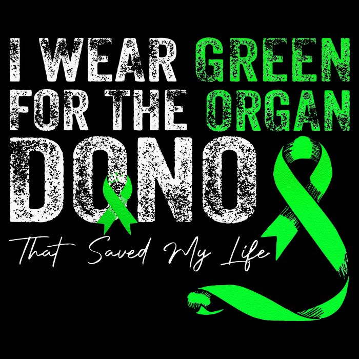Transplant Kidney Liver Surgery Green For The Organ Donor Womens T-Shirt