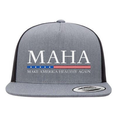 Trump Kennedy Maha Make America Healthy Again 2024 Flat Bill Trucker Hat