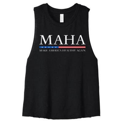 Trump Kennedy Maha Make America Healthy Again 2024 Women's Racerback Cropped Tank