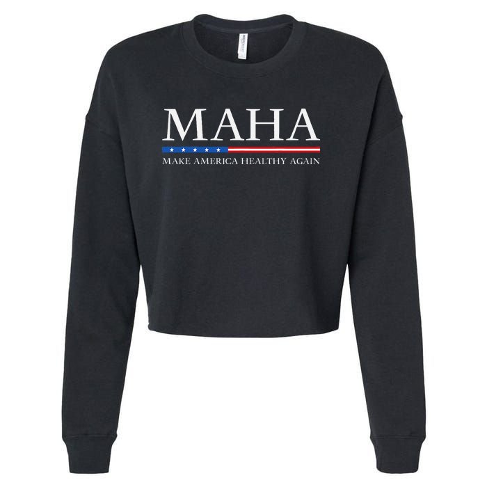 Trump Kennedy Maha Make America Healthy Again 2024 Cropped Pullover Crew