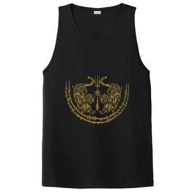 Thailand Kickboxer Muay Thai Thai Boxer Twin Tiger Sak Yant PosiCharge Competitor Tank