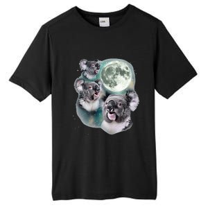 Three Koala Moon Cute Quirky Meme Howling Wildlife Koala Tall Fusion ChromaSoft Performance T-Shirt