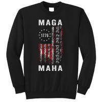 Trump Kennedy Maga Maha 2024 Flag Tall Sweatshirt