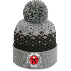 Tkd Korean Martial Arts Tae Kwon Do Fighter Black Belt Funny Gift The Baniff Cuffed Pom Beanie