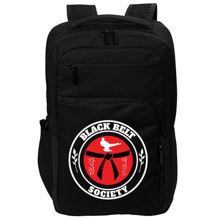 Tkd Korean Martial Arts Tae Kwon Do Fighter Black Belt Funny Gift Impact Tech Backpack