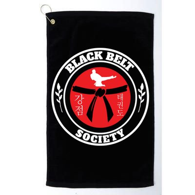 Tkd Korean Martial Arts Tae Kwon Do Fighter Black Belt Funny Gift Golf Towel