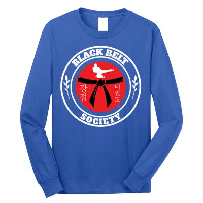 Tkd Korean Martial Arts Tae Kwon Do Fighter Black Belt Funny Gift Long Sleeve Shirt