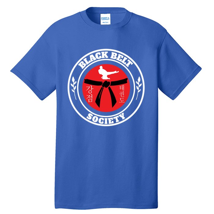 Tkd Korean Martial Arts Tae Kwon Do Fighter Black Belt Funny Gift Tall T-Shirt