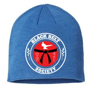 Tkd Korean Martial Arts Tae Kwon Do Fighter Black Belt Funny Gift Sustainable Beanie