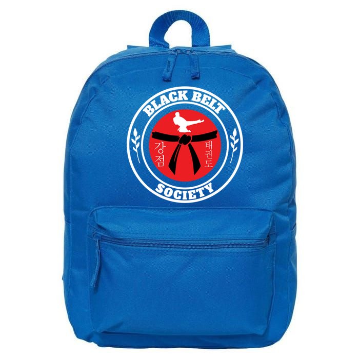 Tkd Korean Martial Arts Tae Kwon Do Fighter Black Belt Funny Gift 16 in Basic Backpack