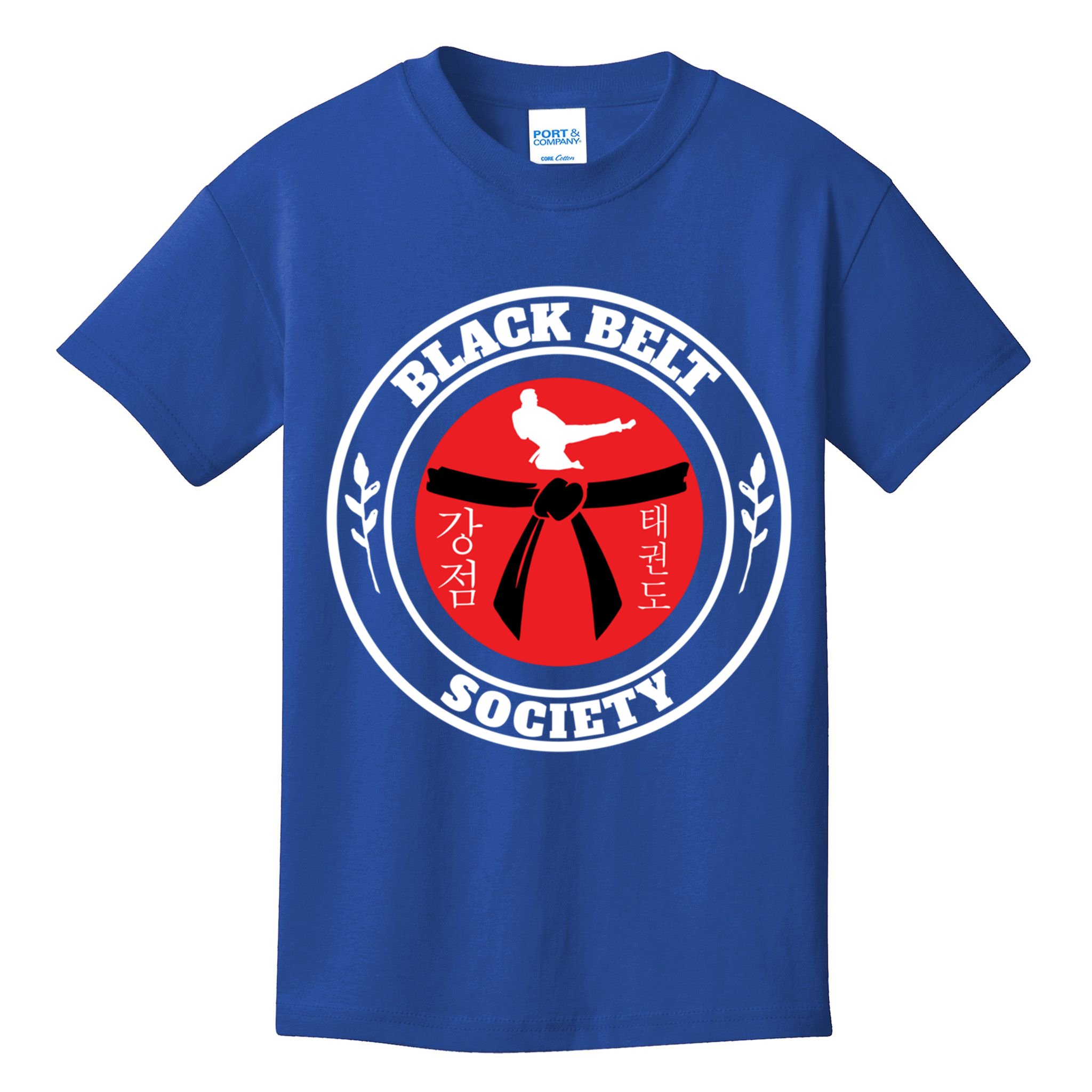 Tkd Korean Martial Arts Tae Kwon Do Fighter Black Belt Funny Gift Kids T-Shirt