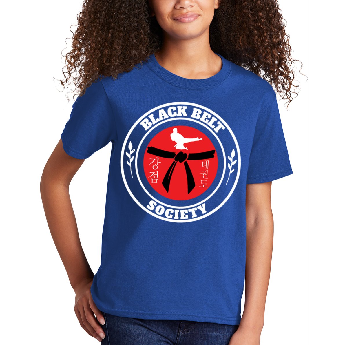 Tkd Korean Martial Arts Tae Kwon Do Fighter Black Belt Funny Gift Kids T-Shirt