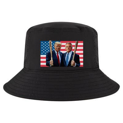 Trump Kennedy Maga Maha Baseball Bat Usa Flag Cool Comfort Performance Bucket Hat