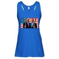 Trump Kennedy Maga Maha Baseball Bat Usa Flag Ladies Essential Flowy Tank