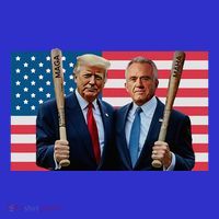 Trump Kennedy Maga Maha Baseball Bat Usa Flag Premium T-Shirt