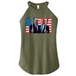 Trump Kennedy Maga Maha Baseball Bat Usa Flag Women's Perfect Tri Rocker Tank