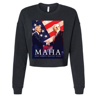 Trump Kennedy Make America Healthy Again Cropped Pullover Crew