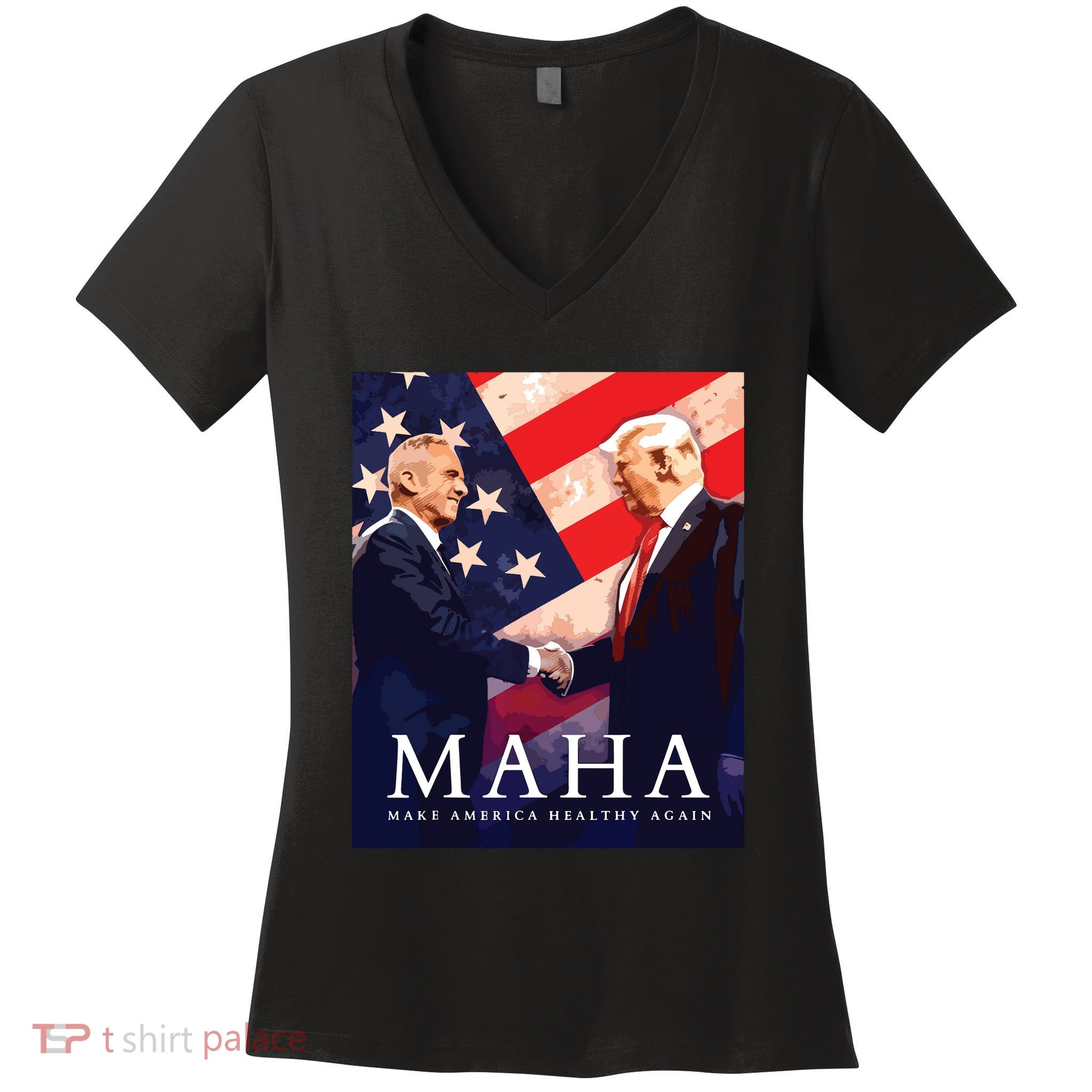Trump Kennedy Make America Healthy Again Women's V-Neck T-Shirt