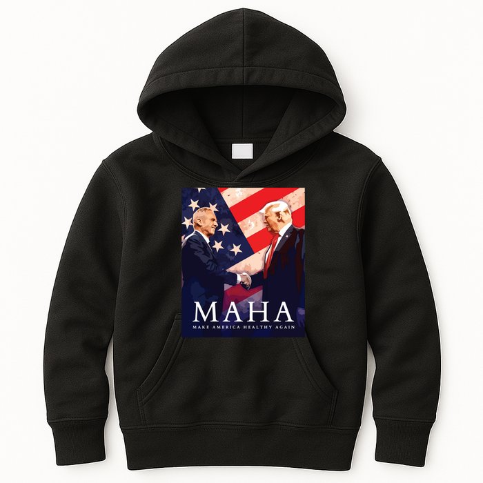 Trump Kennedy Make America Healthy Again Kids Hoodie