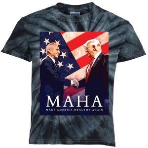 Trump Kennedy Make America Healthy Again Kids Tie-Dye T-Shirt