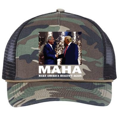 Trump Kennedy Make America Healthy Again Retro Rope Trucker Hat Cap