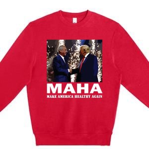 Trump Kennedy Make America Healthy Again Premium Crewneck Sweatshirt