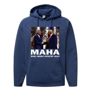 Trump Kennedy Make America Healthy Again Performance Fleece Hoodie