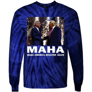 Trump Kennedy Make America Healthy Again Tie-Dye Long Sleeve Shirt