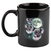 Three Koala Moon Cute Quirky Meme Howling Wildlife Koala 11oz C Handle Ceramic Mug