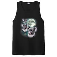 Three Koala Moon Cute Quirky Meme Howling Wildlife Koala PosiCharge Competitor Tank