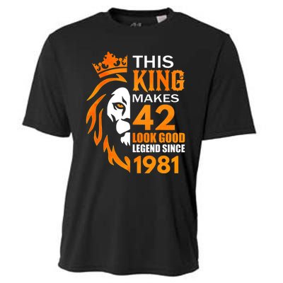 This King Makes 42 Look Good Legend Since 1981 Cooling Performance Crew T-Shirt