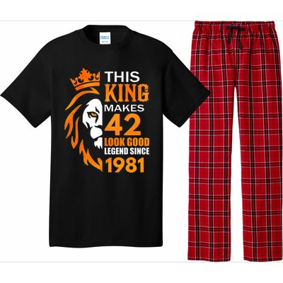 This King Makes 42 Look Good Legend Since 1981 Pajama Set