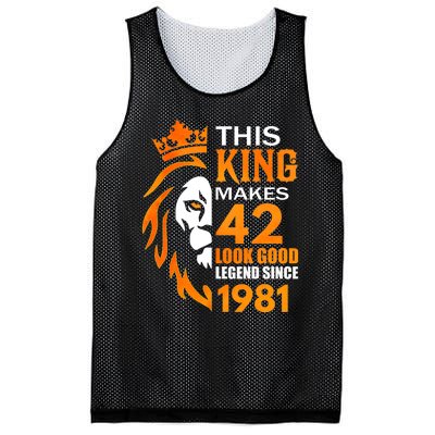 This King Makes 42 Look Good Legend Since 1981 Mesh Reversible Basketball Jersey Tank