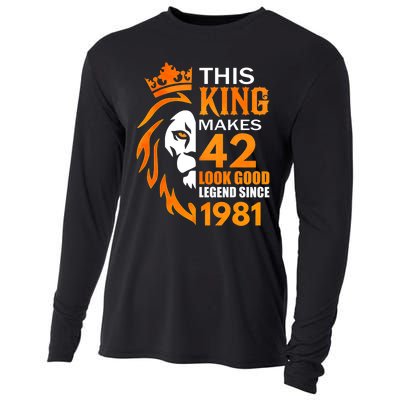 This King Makes 42 Look Good Legend Since 1981 Cooling Performance Long Sleeve Crew