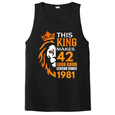 This King Makes 42 Look Good Legend Since 1981 PosiCharge Competitor Tank