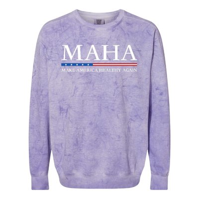 Trump Kennedy Maha Make America Healthy Again 2024 Colorblast Crewneck Sweatshirt