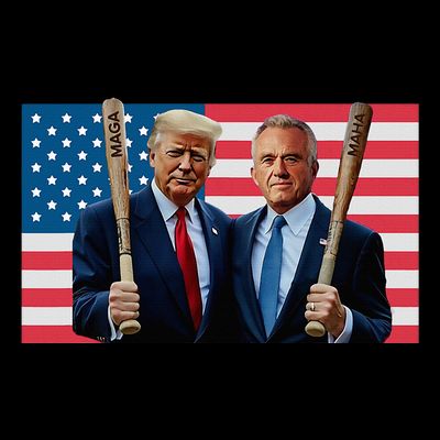 Trump Kennedy Maga Maha Baseball Bat Usa Flag T-Shirt