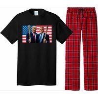 Trump Kennedy Maga Maha Baseball Bat Usa Flag Pajama Set