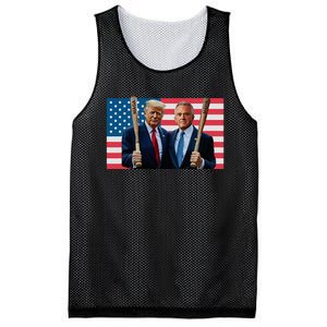 Trump Kennedy Maga Maha Baseball Bat Usa Flag Mesh Reversible Basketball Jersey Tank