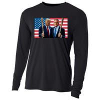 Trump Kennedy Maga Maha Baseball Bat Usa Flag Cooling Performance Long Sleeve Crew