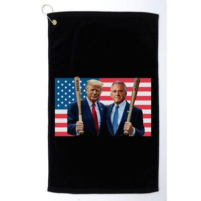 Trump Kennedy Maga Maha Baseball Bat Usa Flag Golf Towel