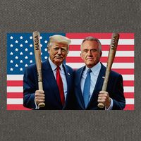 Trump Kennedy Maga Maha Baseball Bat Usa Flag Cotton Canvas Backpack