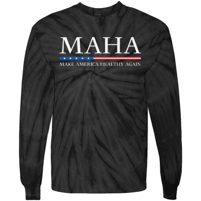 Trump Kennedy Maha Make America Healthy Again 2024 Tie-Dye Long Sleeve Shirt