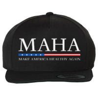 Trump Kennedy Maha Make America Healthy Again 2024 Wool Snapback Cap